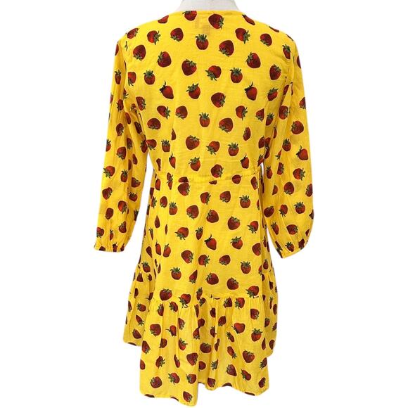 Edie Parker X J.Crew Cover Up Dress In Strawberries - Picture 7 of 8